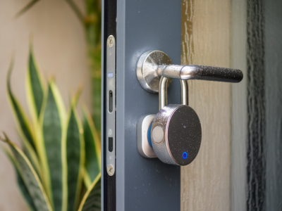 Which battery‑powered smart locks survive heavy rain and still stay reliably connected to a tiny Zigbee hub