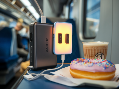 Can the anker 737 power bank keep a switch lite running for a cross-country train trip
