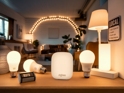Set up a private off-grid smart lighting scene with a tiny zigbee hub and local rules