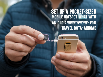 Set up a pocket-sized mobile hotspot with an old Android phone for reliable travel data abroad